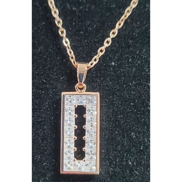 New!‎ CZ Rose Gold Necklace - Picture 5 of 5